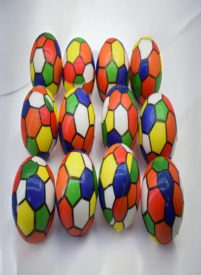 Asera كرات إسفنجية ناعمة من أسيرا، 12 قطعة، بألوان قوس قزح، خفيفة الوزن - هدايا تذكارية لأعياد ميلاد الأطفال - Image 1